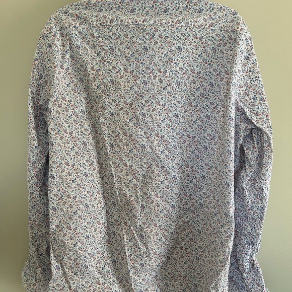 APT. 9 Premier Flex Men’s Floral Button-Down | Size L | Red + Blue Floral Print - Picture 4 of 4